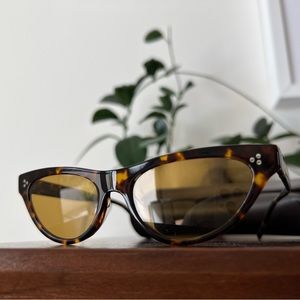 Genuine Oliver Peoples cat eye tortoise sunglasses